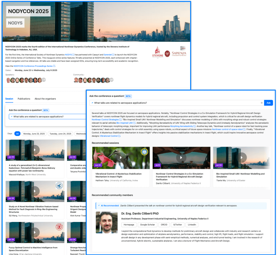 Ask the Conference AI feature